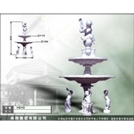 雕塑品水景、水盤