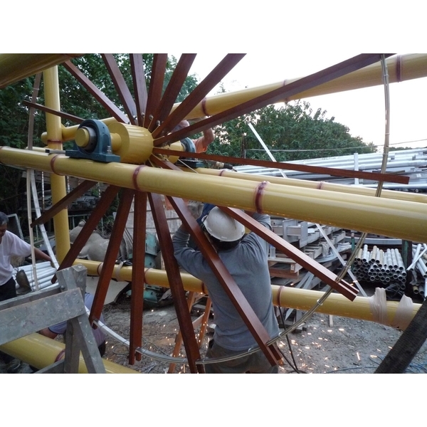 W雲林縣口湖鄉水井社區水車意象-典雅雕塑工程有限公司