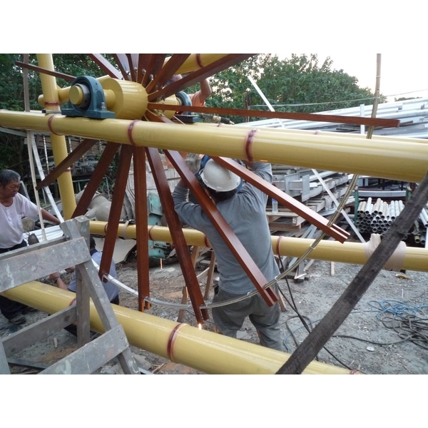 W雲林縣口湖鄉水井社區水車意象-典雅雕塑工程有限公司