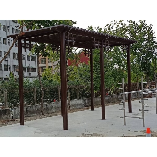 涼亭及棚架-斗南鎮北銘里石牛溪畔公園建置工程(二期)