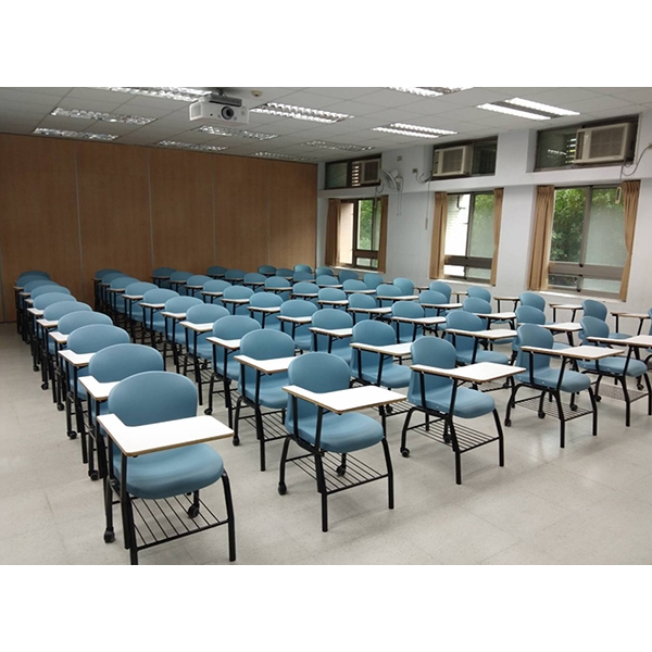 106A-3 講堂椅(活動輪式) , 換木質桌板-永佳工業有限公司