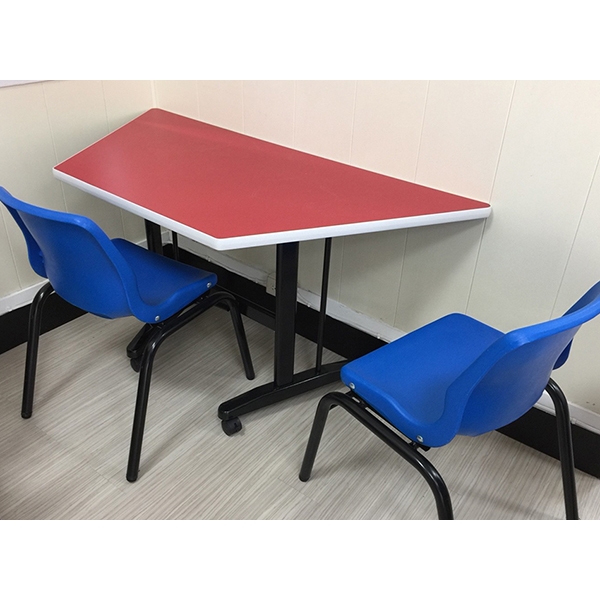 705C+602C-1 梯型討論桌椅組-永佳工業有限公司