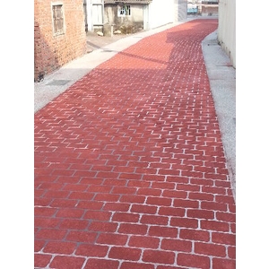 紙模鏤花硬化地坪-晨陽綠建環保資材