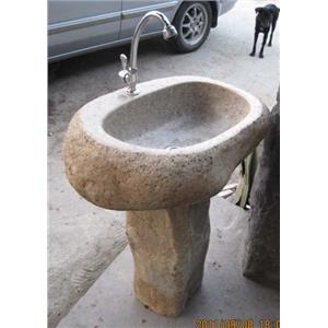 溪石洗手柱-景新藝園石材行