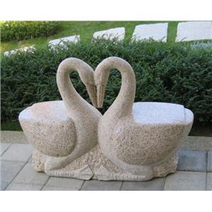 鏽石心型鵝椅-景新藝園石材行