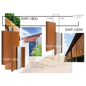 鋁新木 EWP-180U  EWP-100W 牆板 (環保木材／塑木／鋁木複合WPC)-杉澤國際有限公司