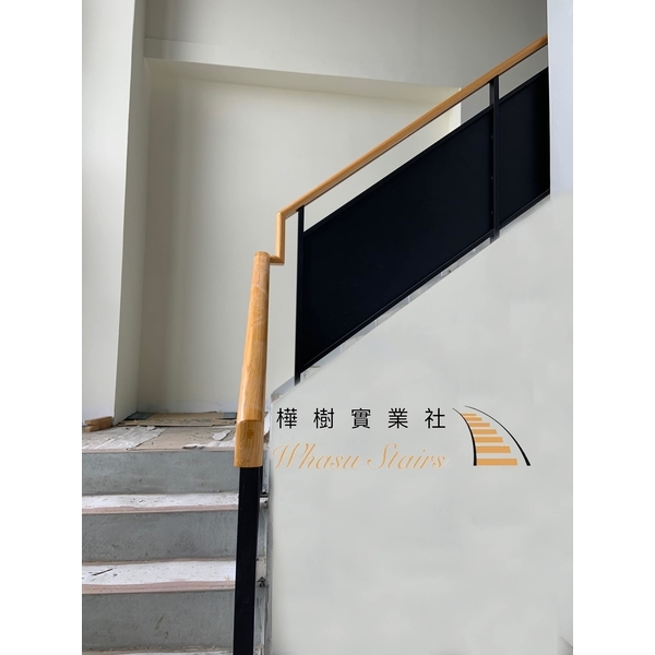 雷射切割鐵板木扶手
