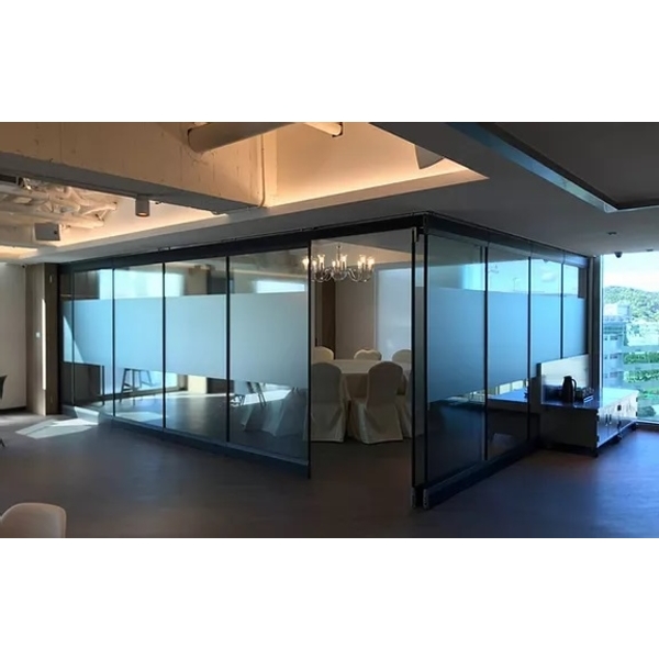 壹電視員工餐廳包廂_玻璃活動隔間