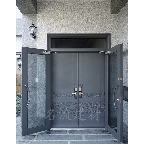 玄關-典藏全鑄鑄鋁門【外玄關扁管玻璃門】 玄關-典藏全鑄鑄鋁門【外玄關扁管玻璃門】