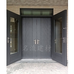 玄關-流蘇壓花鋼板門【外玄關G6扁管玻璃門】 - 名流建材企業股份有限公司