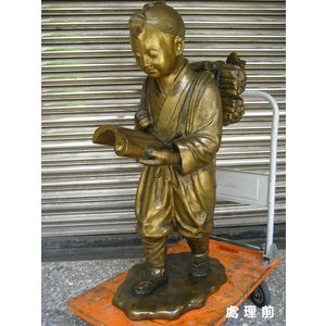 藝術銅像氧化後還原前後 - 龍代事業有限公司