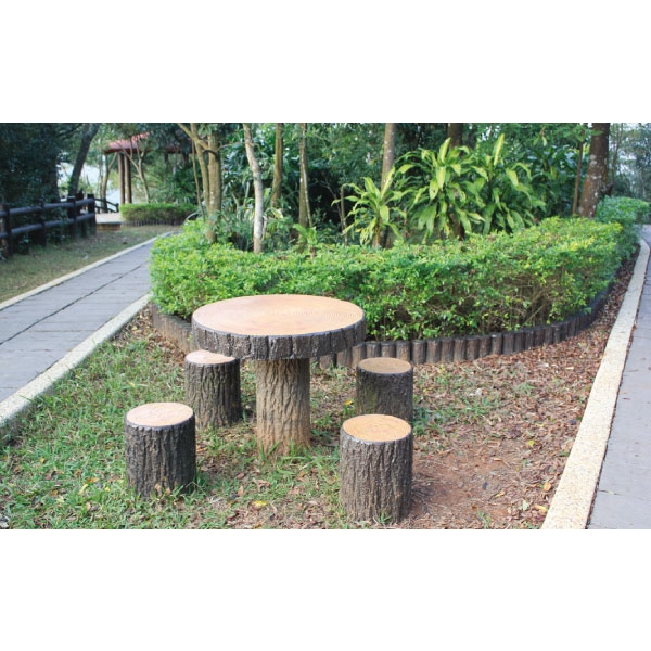 T-3松木圓桌椅-利澤建材工業有限公司