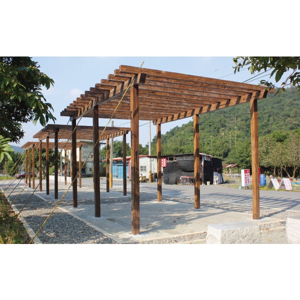 特訂燒杉花架-利澤建材工業有限公司