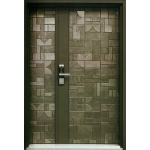 鑄鋁門全板  馬雅岩飾-儕億金屬股份有限公司