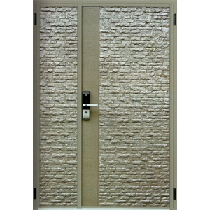 鑄鋁門全板 二丁岩飾-儕億金屬股份有限公司