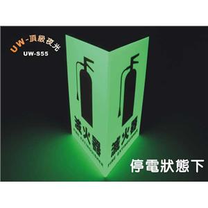立體三角形夜光標示牌-宇威消防企業有限公司