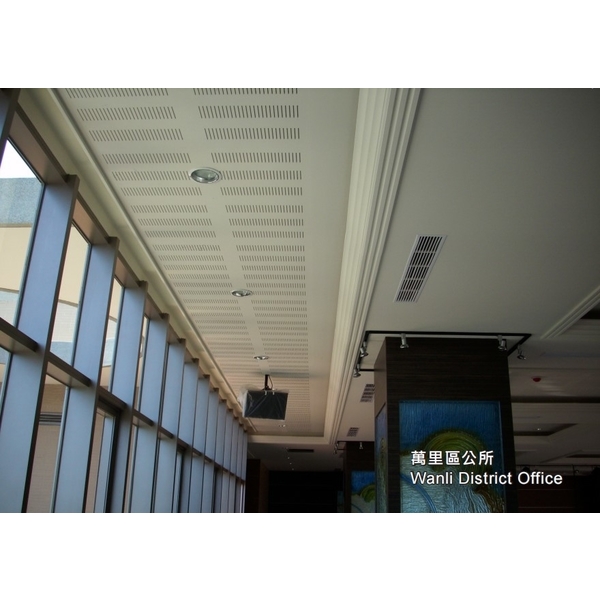 吸音沖孔石膏板-萬里區公所-長仕實業有限公司
