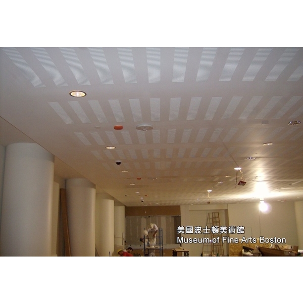 吸音沖孔石膏板-美國波士頓美術館-長仕實業有限公司