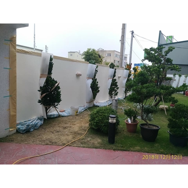 圍牆仿石塗裝 圍牆仿石塗裝