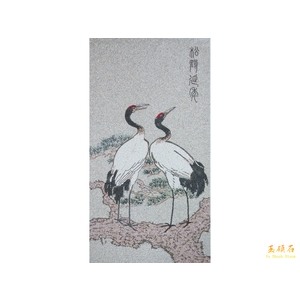 松鶴圖-上豪石材加工廠