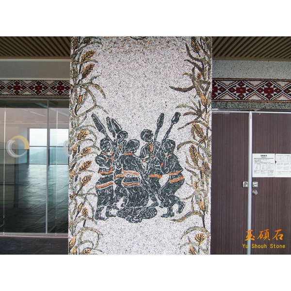 外牆石子網才及圖騰網才