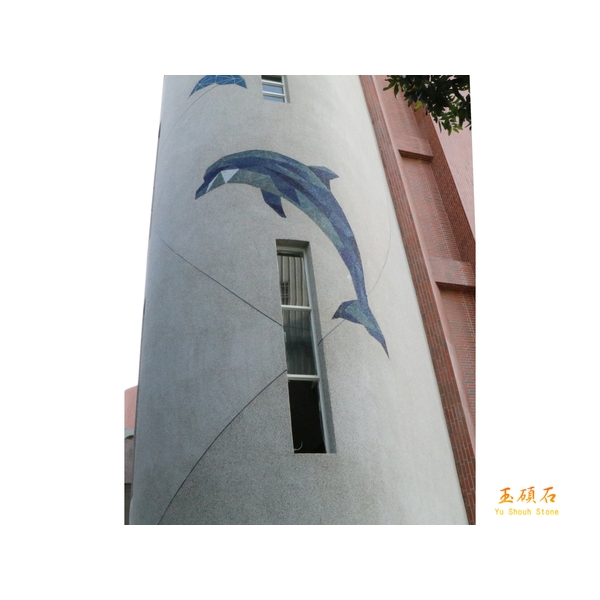 彰化秀水國小海豚圖-上豪石材加工廠