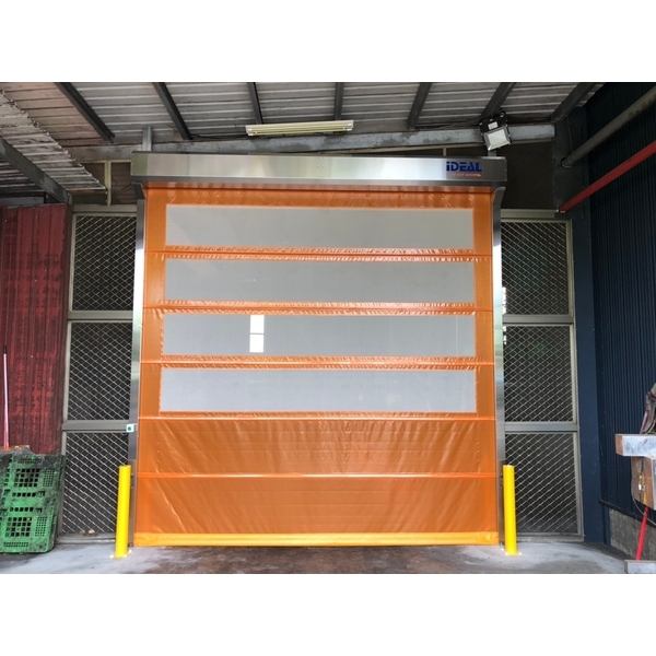 PVC軟式快速捲門 (透氣通風紗網型)-愛第爾自動化工程有限公司