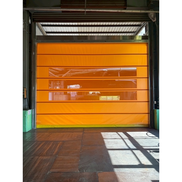 台南電線電纜製造廠PVC快速捲門(透氣通風紗網型)