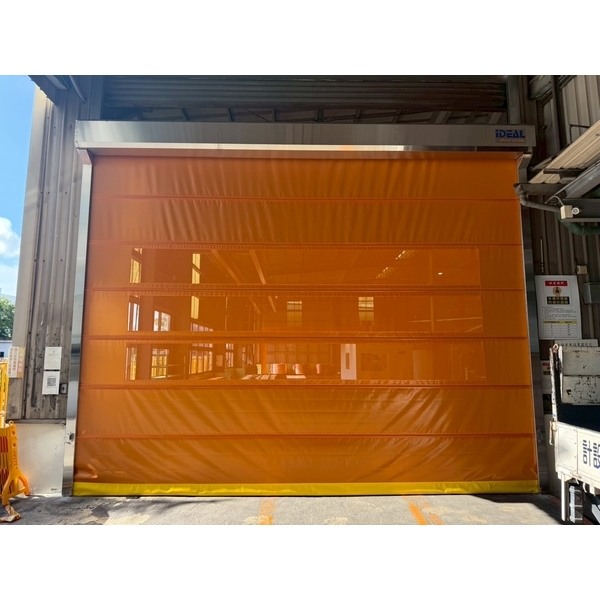 台南電線電纜製造廠PVC快速捲門(透氣通風紗網型)