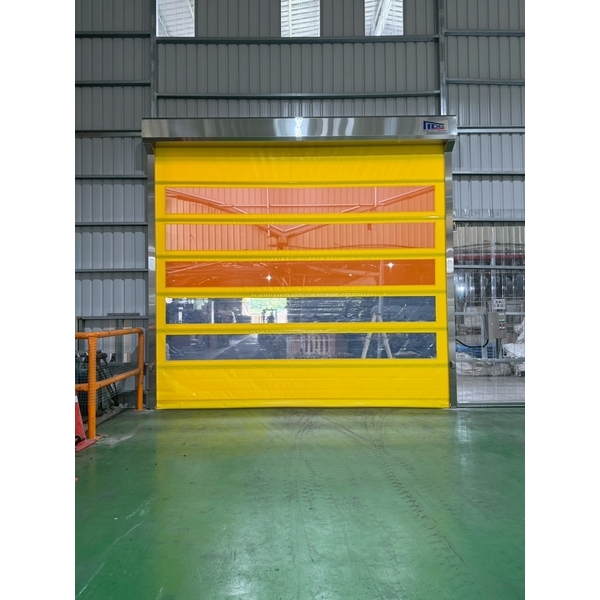 台南牛皮紙重包袋淋膜生產廠PVC快速捲門(透氣通風紗網型)