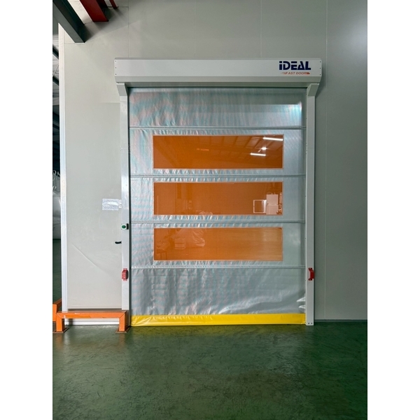 台中PET塑膠板製造加工廠PVC快速捲門(透氣通風紗網型)