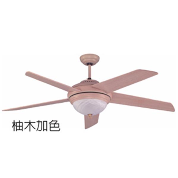 柚木加色五葉吊扇-幸福實業社