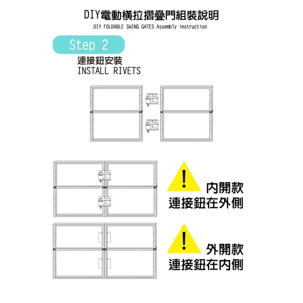 DIY電動橫拉摺疊門組裝說明-東合興國際企業有限公司