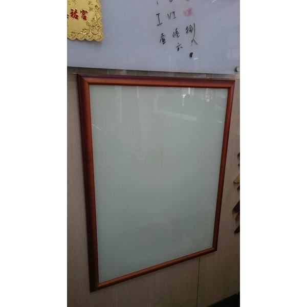 木框玻璃白板