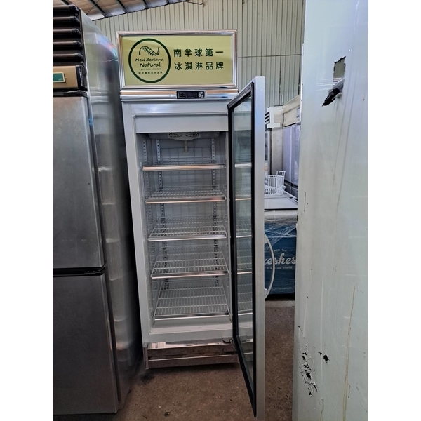 單門風全凍玻璃展示冰箱-百順企業行