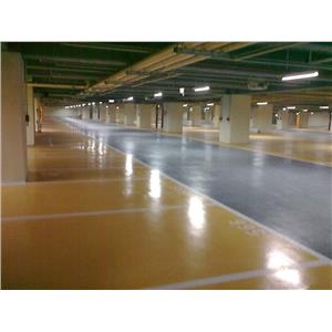 Epoxy-面塗 車位與車道顏色區分-旭隆工程有限公司