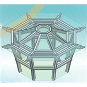 八卦式玻璃屋-越大建材行