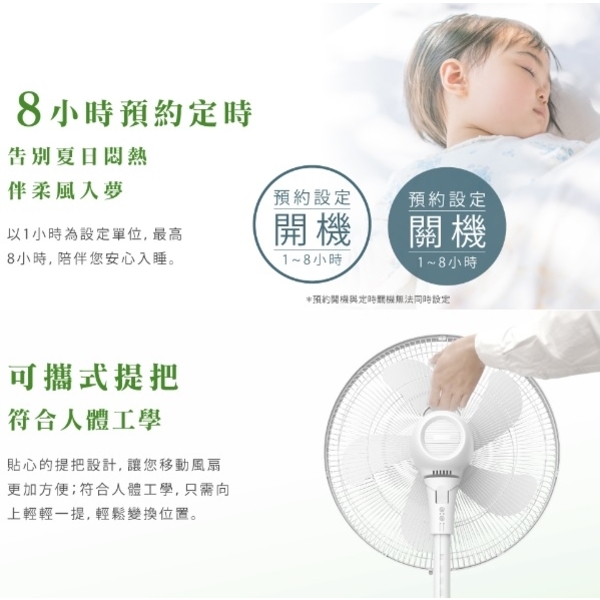 禾聯HERAN 16吋智能變頻DC風扇 HDF-16AH510-奧立科技能源股份有限公司