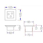 LED 3W方型地埋燈-奧立科技能源股份有限公司