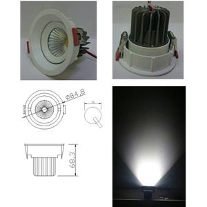 LED  10W內縮防眩 崁燈／挖孔75mm-奧立科技能源股份有限公司