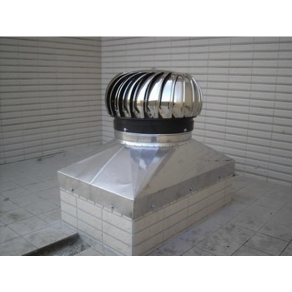 大樓管道間免電力渦輪排氣抽風機-泓富實業有限公司