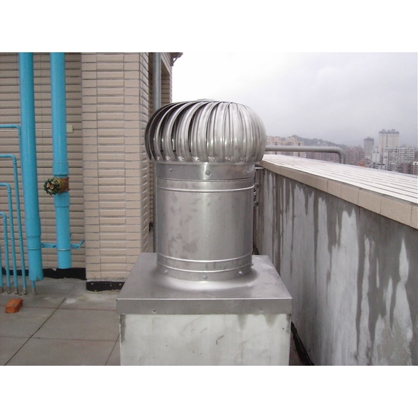 大樓管道間免電力渦輪排氣抽風機-泓富實業有限公司