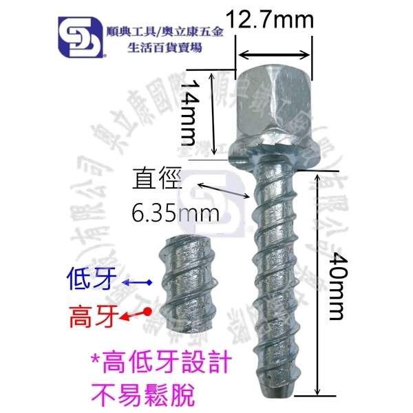 3分(3/8)內牙安卡螺絲鎖3分(3/8)五彩吊環成組 水泥螺絲 螺絲釘 吊隱冷氣冷凍工具 ANCHOR-順典鐵工廠股份有限公司