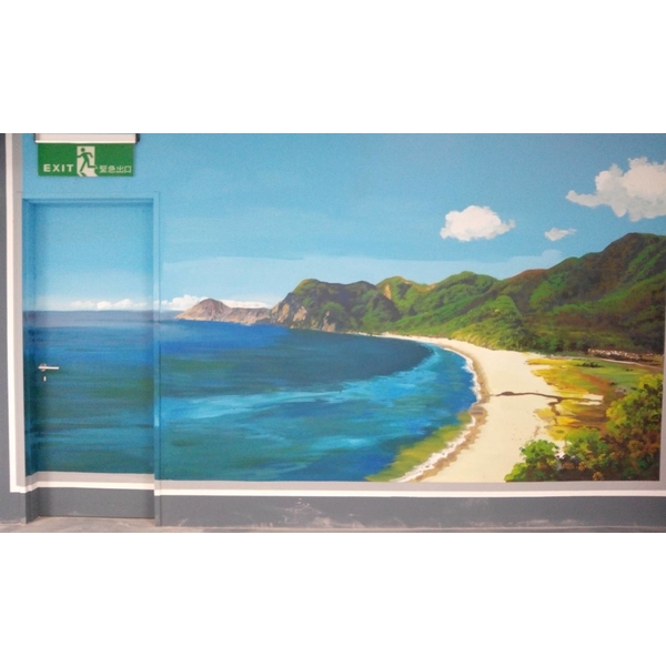 停車場牆壁彩繪-展望傳統藝術彩繪工作室