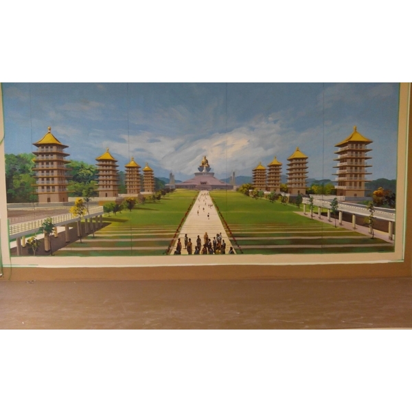 停車場牆壁彩繪-展望傳統藝術彩繪工作室