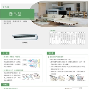 日立室內懸掛型空調-宏有水電有限公司